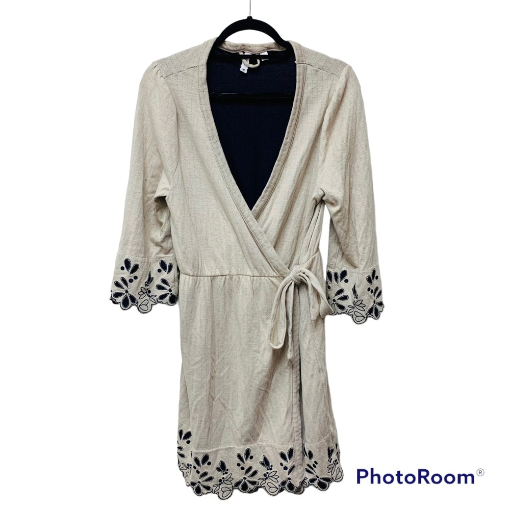 Eloise Anthropologie Wrap Robe - Picture 1 of 12